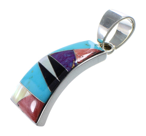 Multicolor Genuine Sterling Silver Southwest Pendant YX94747